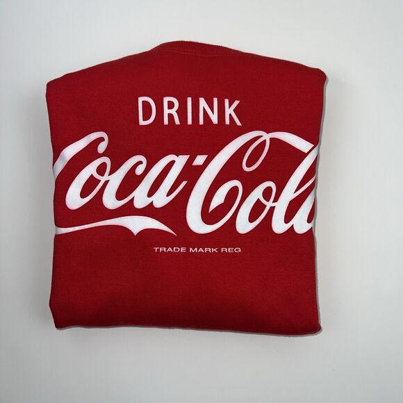 Women's Coca-Cola Graphic Soft Sweatshirt - Red Color, Size M - Picture 7 of 7